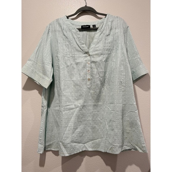 Avenue women's Mint & Metallic shirt - Picture 1 of 5